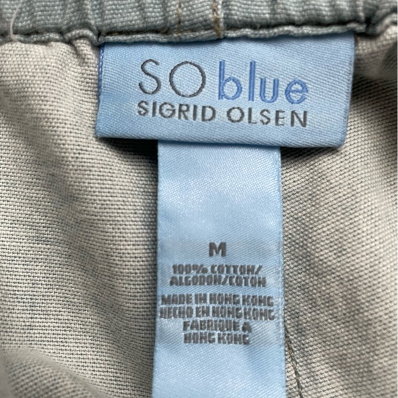 SO Blue Set. Jacket with cropped drawstring pants - Picture 2 of 4